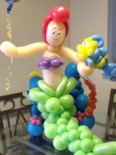Happy Disney balloon art for girls
