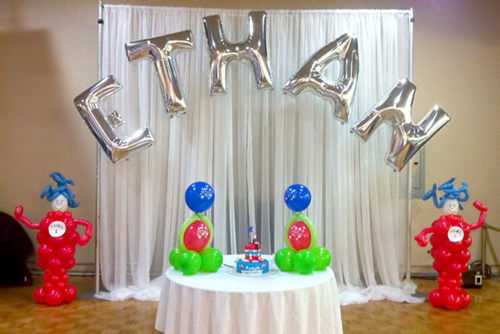 Doctor Seuss photo backdrop for cake table